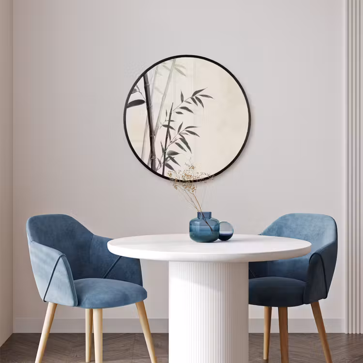 Ronde fotolijst - Japandi - Bamboe - Beige — 3