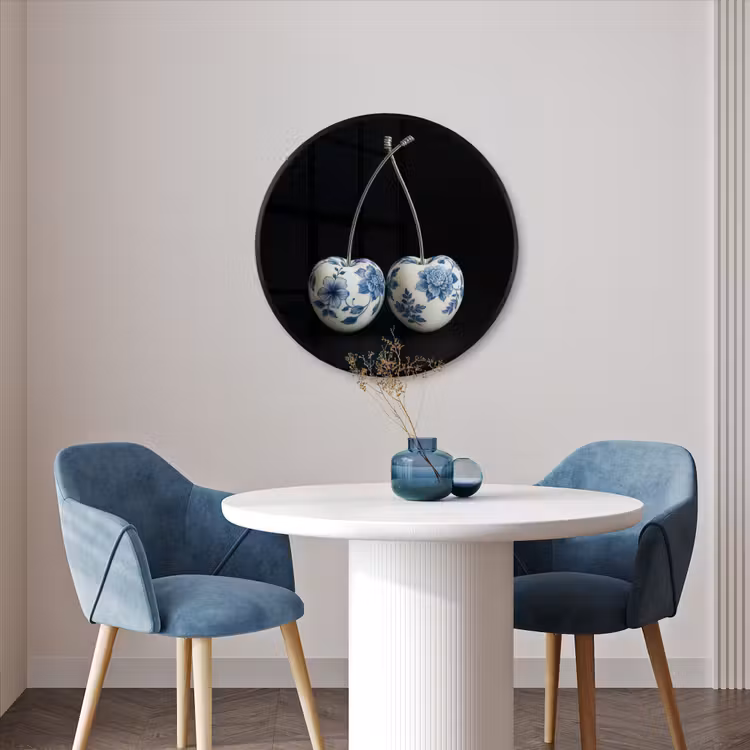 Ronde fotolijst - Kersen - Delfts blauw - Fruit — 3
