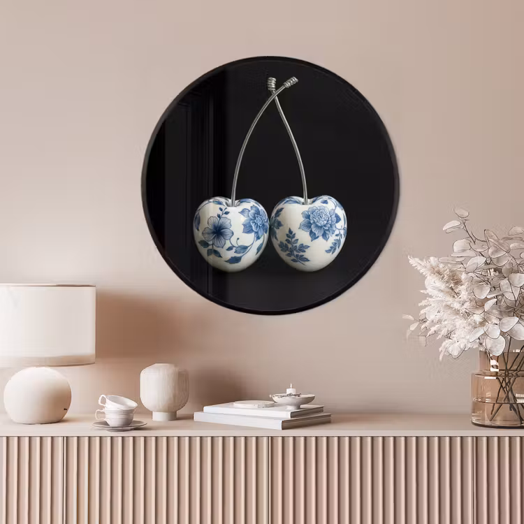 Ronde fotolijst - Kersen - Delfts blauw - Fruit — 4