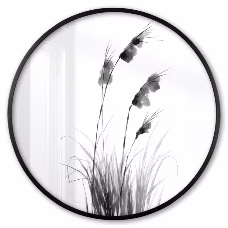Ronde fotolijst - Minimalistisch - Stelen - Wit — 1