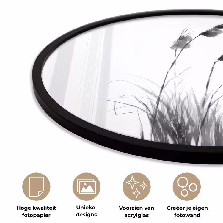 Ronde fotolijst - Minimalistisch - Stelen - Wit — 5