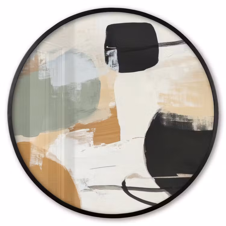 Ronde fotolijst - Paint - Abstract - Kleuren — 1