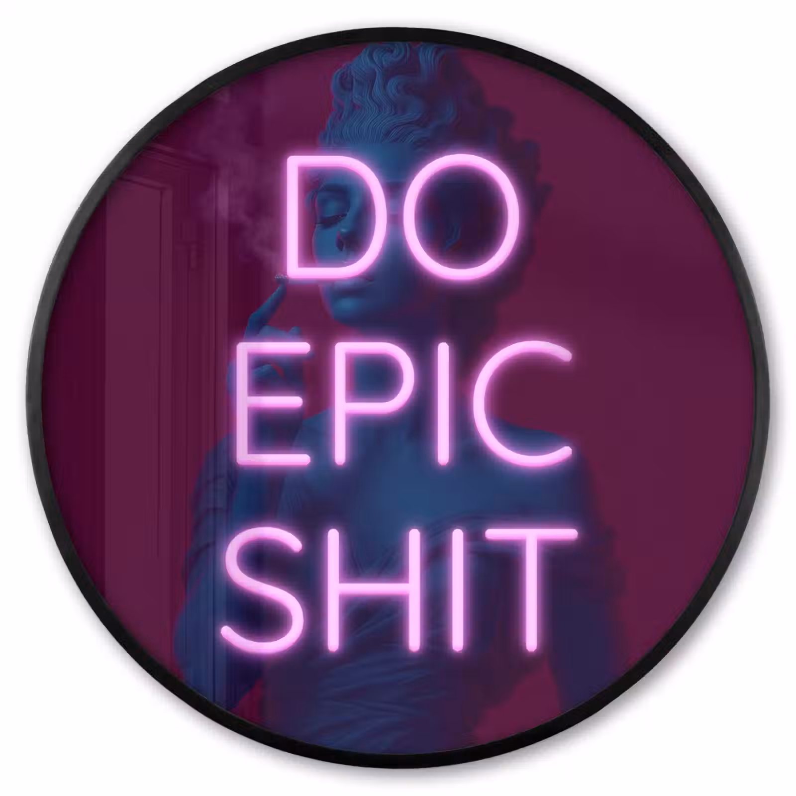 Ronde fotolijst - Buste - Neon - LED - Letters — 1