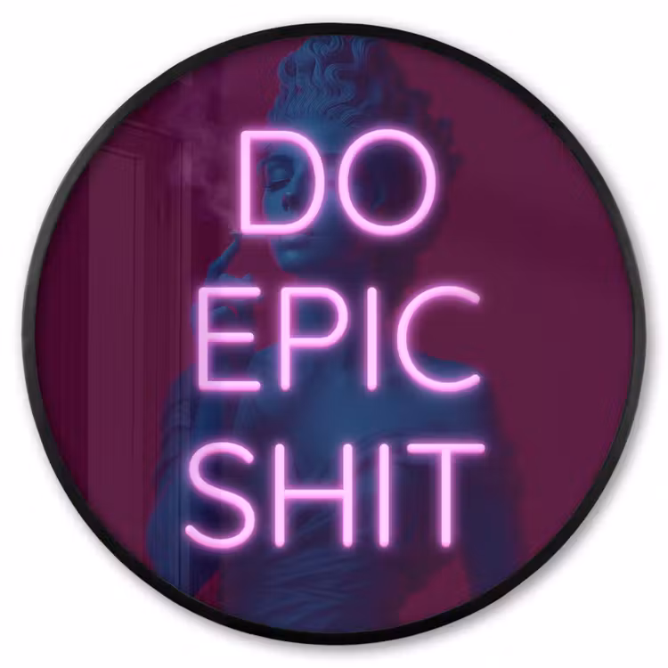 Ronde fotolijst - Buste - Neon - LED - Letters — 1