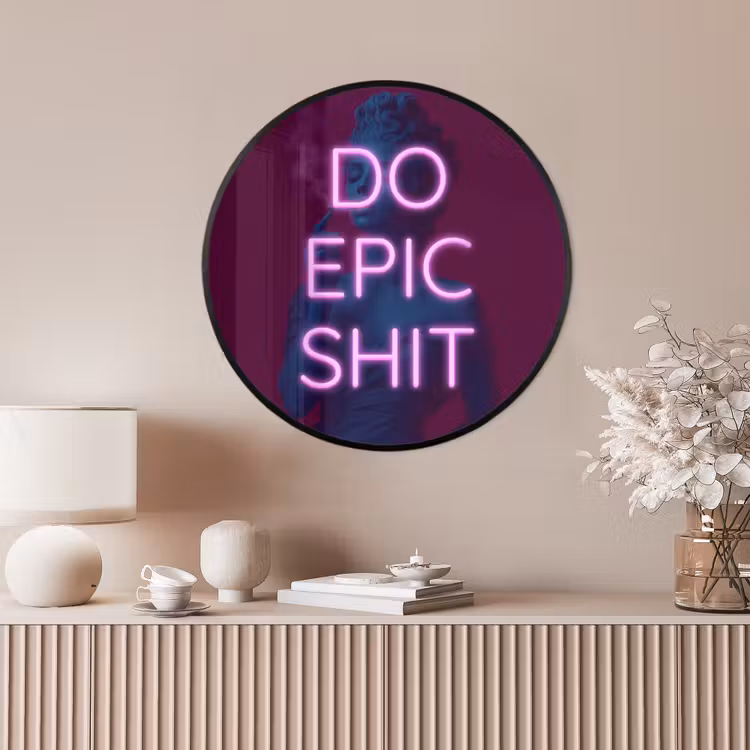 Ronde fotolijst - Buste - Neon - LED - Letters — 4