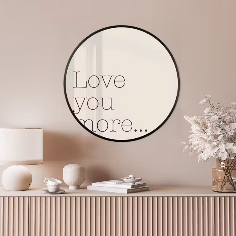 Ronde fotolijst - Minimalistisch - Love - Beige — 4
