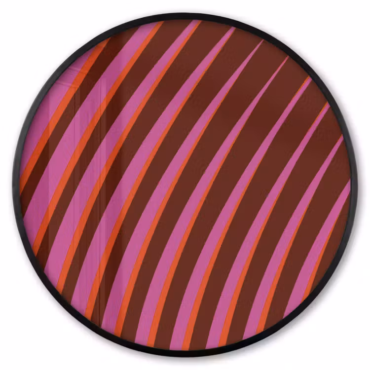 Ronde fotolijst - Lijnen - Rood - Beweging — 1