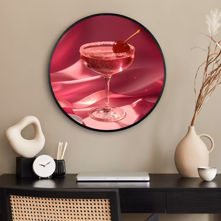 Ronde fotolijst - Cocktail - Pink - Luxe — 2