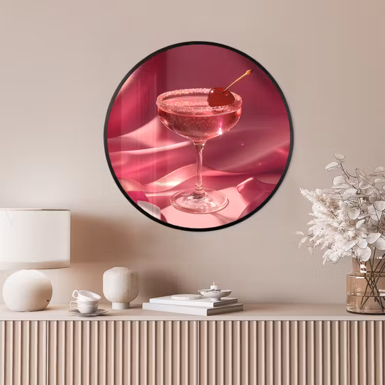 Ronde fotolijst - Cocktail - Pink - Luxe — 4