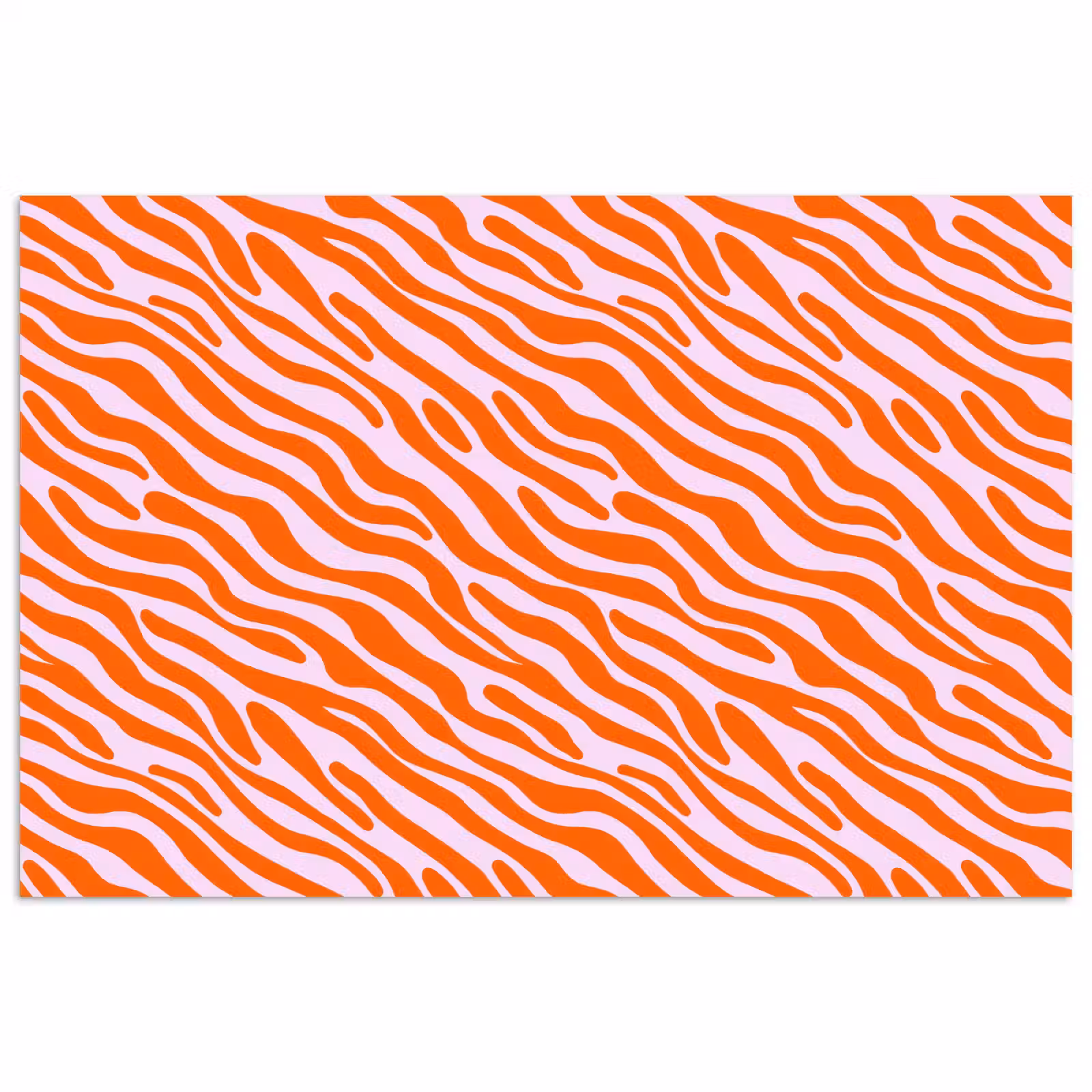 Poster - Strepen - Dynamisch - Oranje — 1