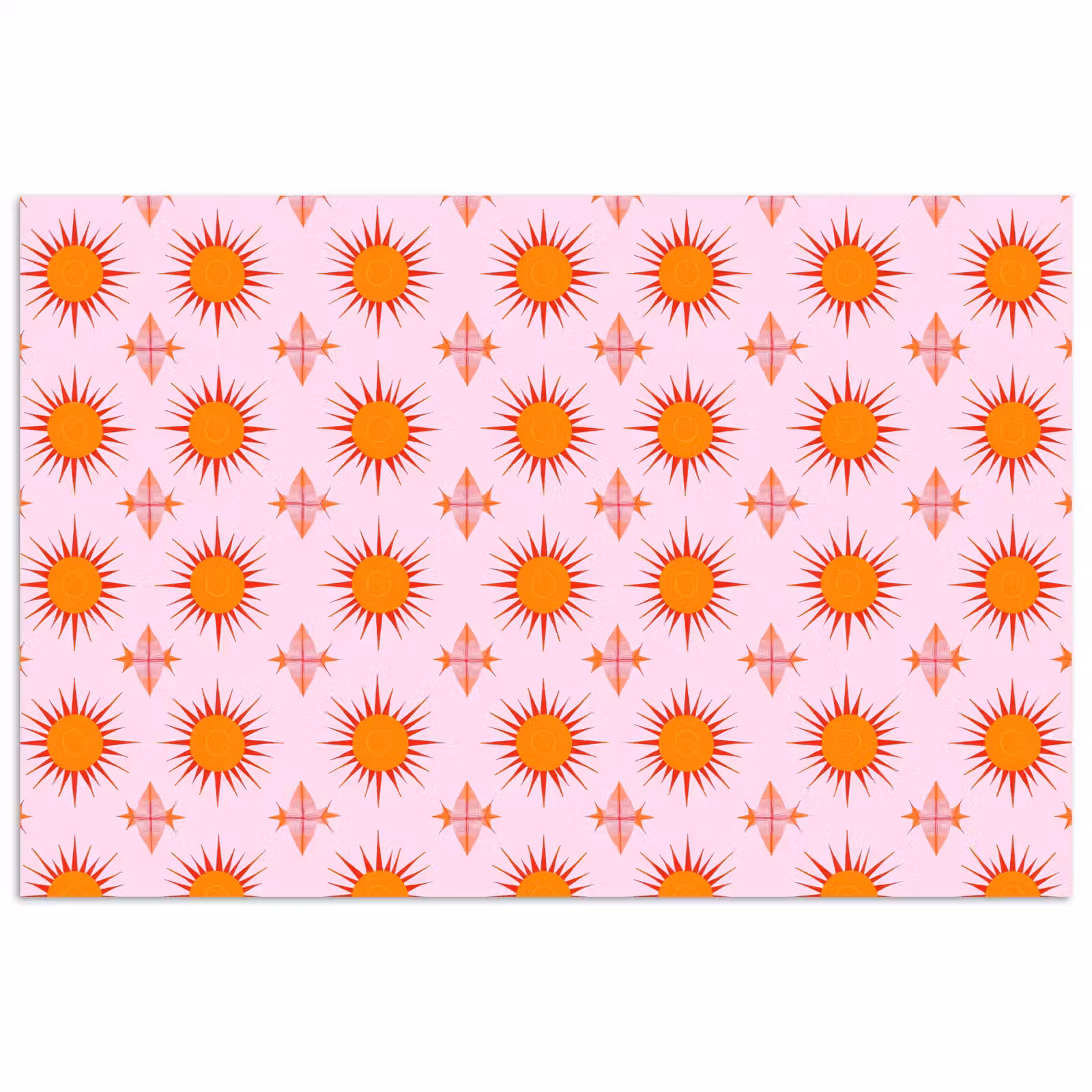 Poster - Zon - Patroon - Roze — 1