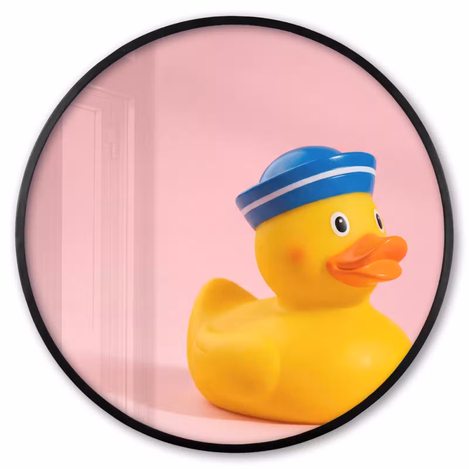 Ronde fotolijst - Matroos - Eend - Roze — 1