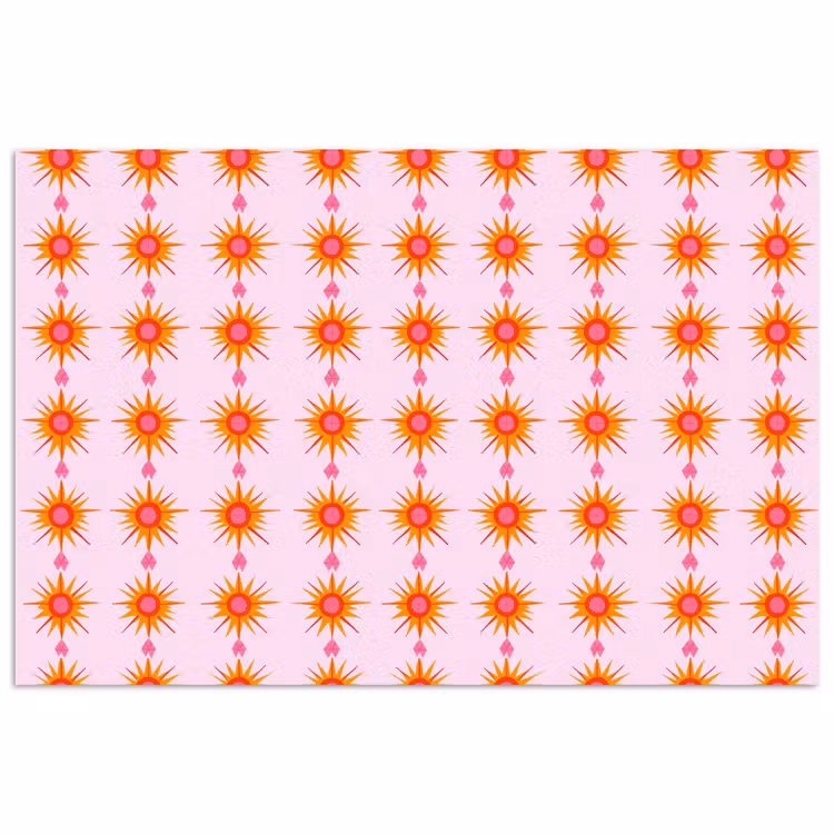 Poster - Zon - Motief - Roze — 1