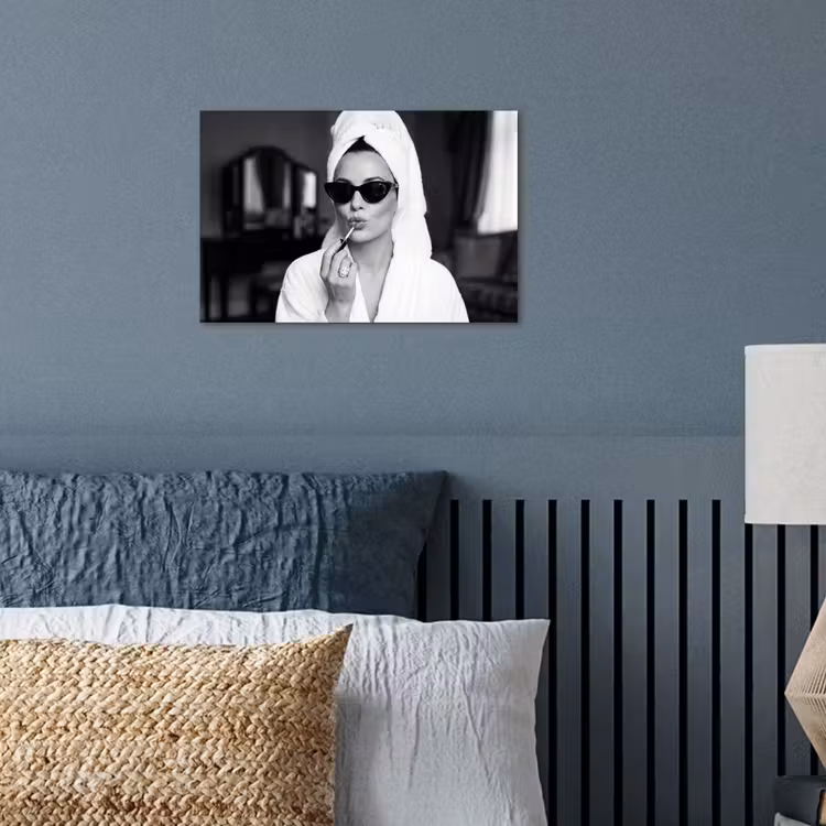 Poster - Zonnebril - Vrouw - Zwart - Wit — 3