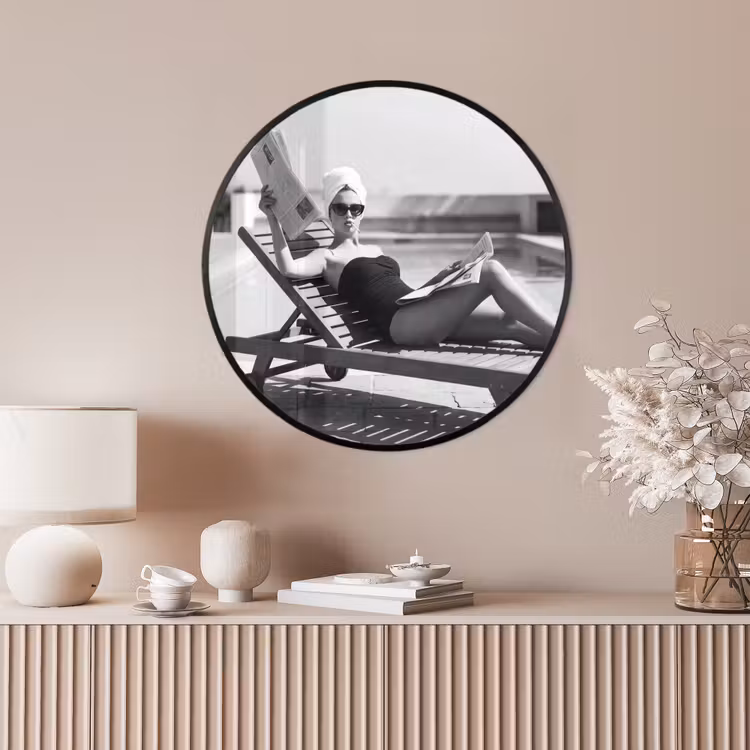 Ronde fotolijst - Glamour - Modern - Zwart - Wit — 4