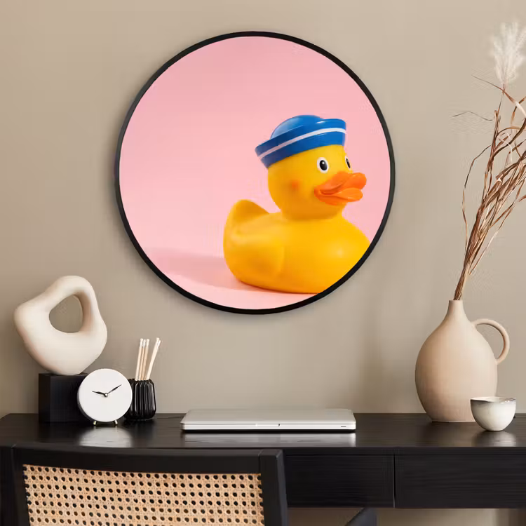 Ronde fotolijst - Matroos - Eend - Roze — 2