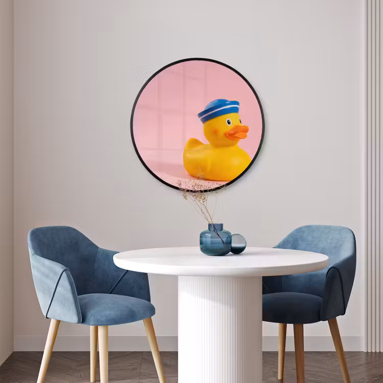 Ronde fotolijst - Matroos - Eend - Roze — 3