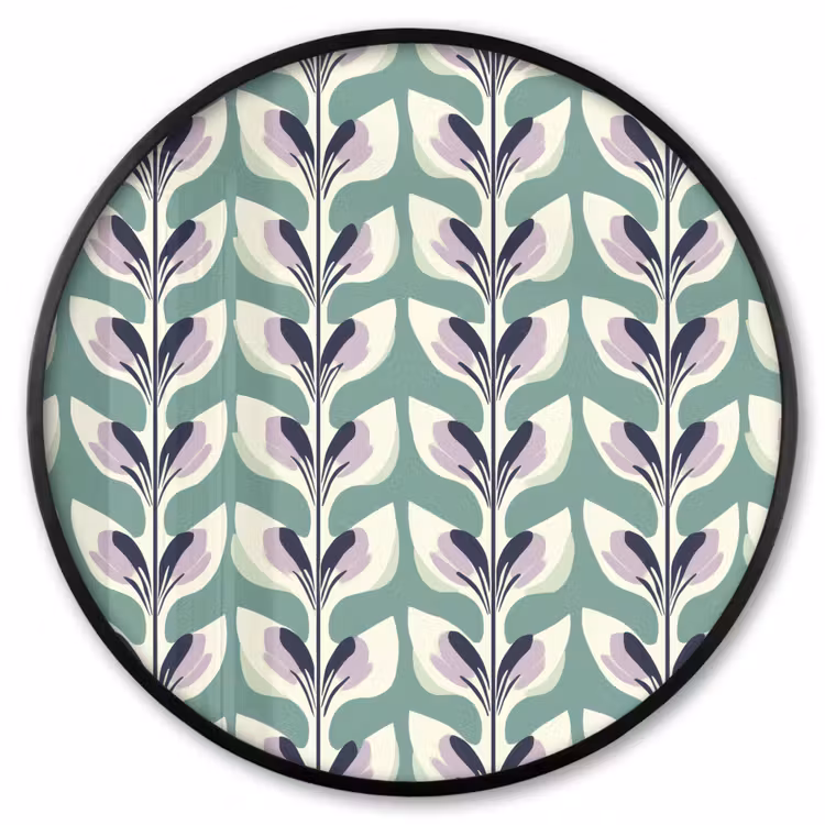 Ronde fotolijst - Retro - Modern - Groen — 1
