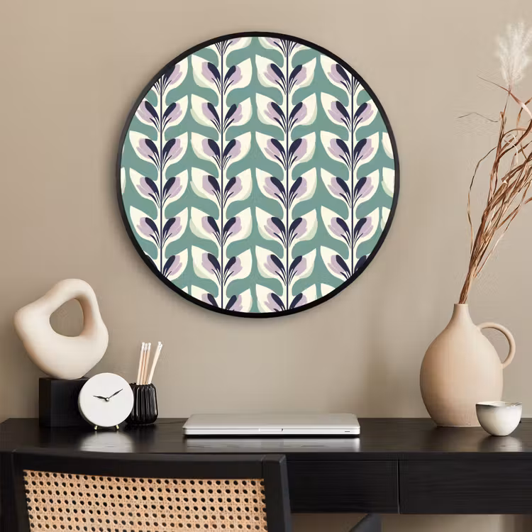 Ronde fotolijst - Retro - Modern - Groen — 2