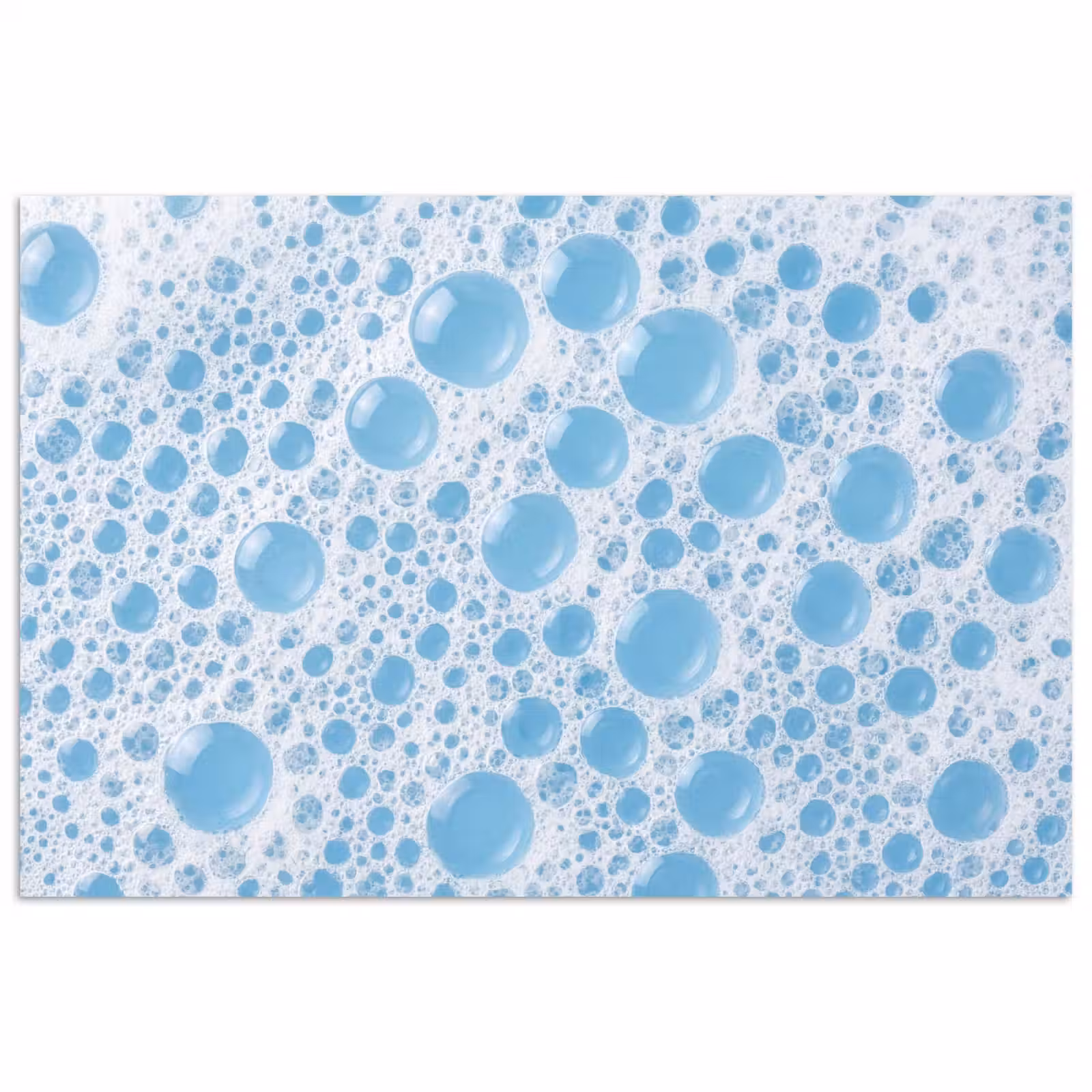Poster - Schuim - Bubbels - Blauw — 1