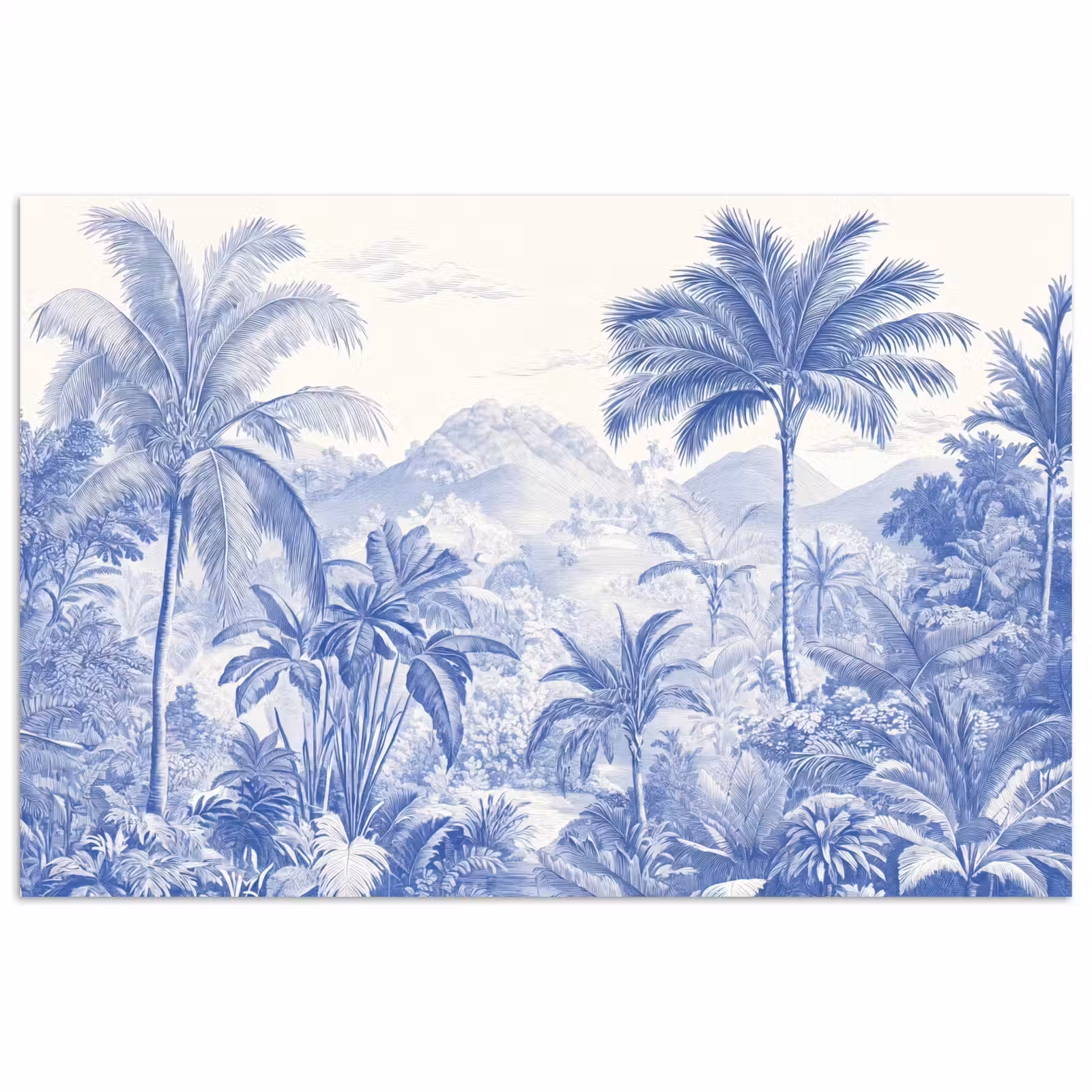 Poster - Tropisch - Jungle - Blauw — 1