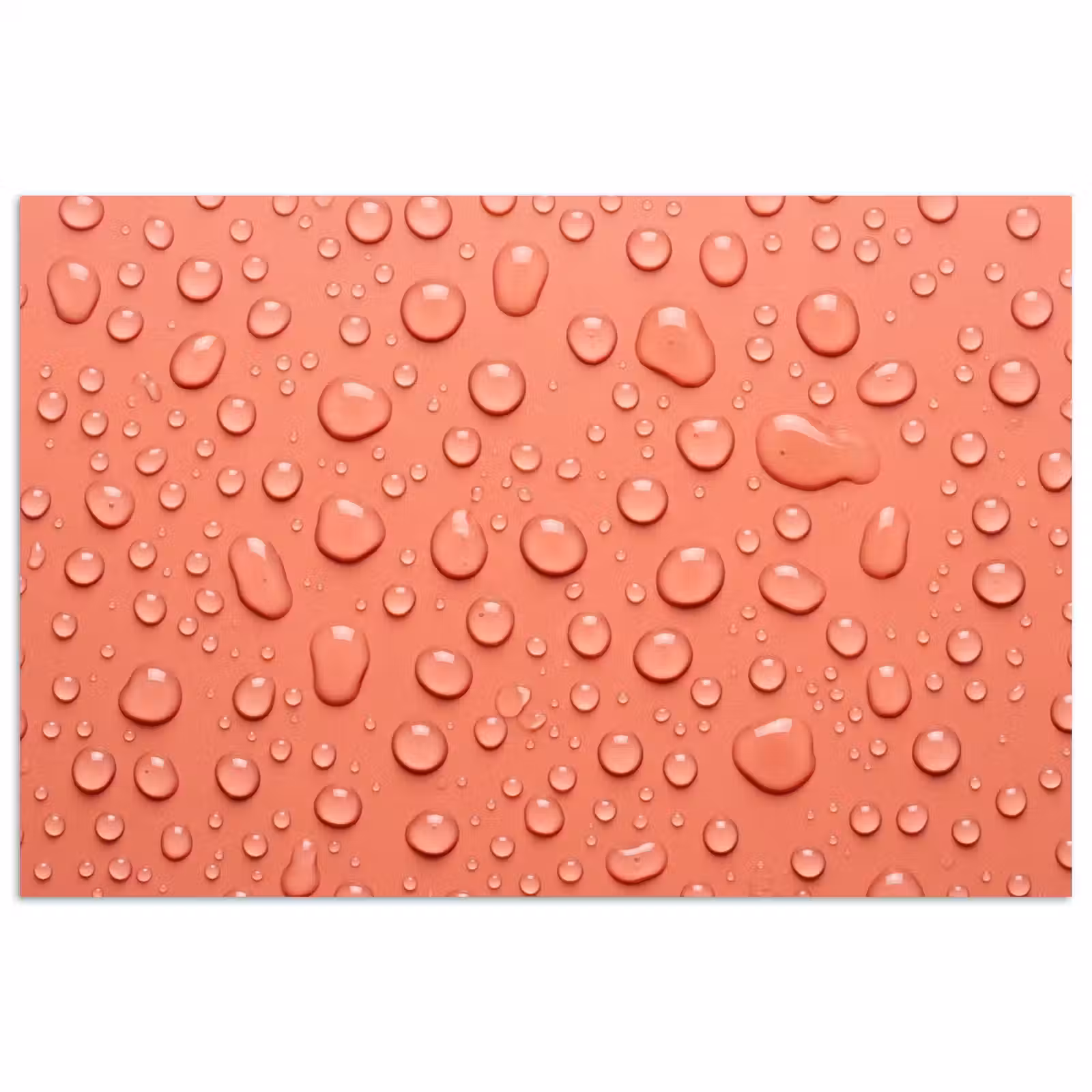 Poster - Water - Druppels - Roze — 1