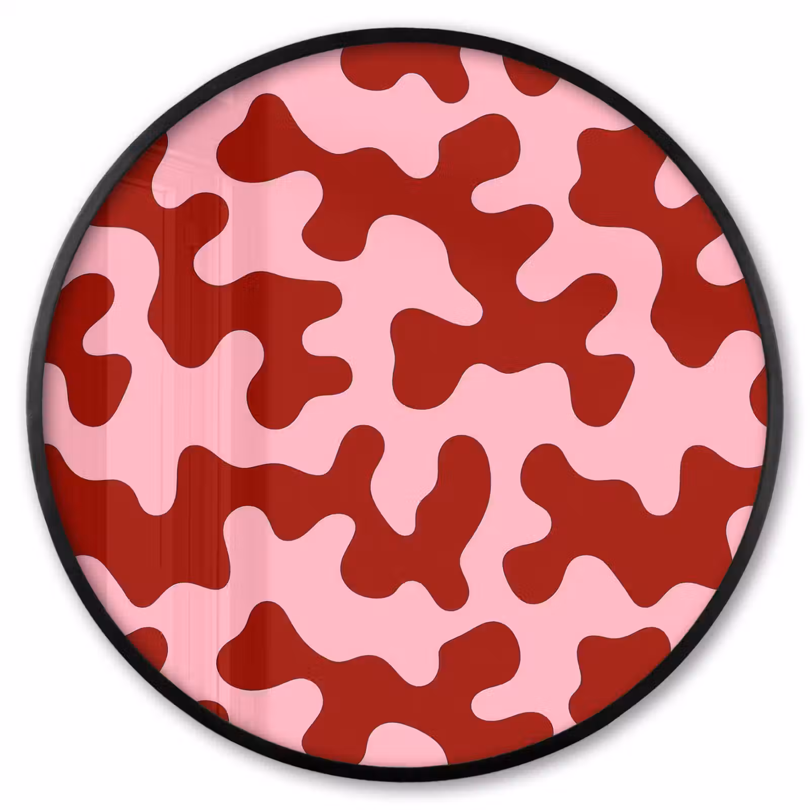 Ronde fotolijst - Modern - Abstract - Rood — 1