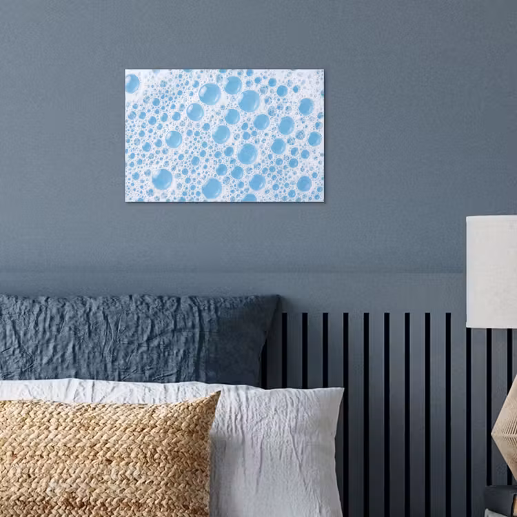 Poster - Schuim - Bubbels - Blauw — 3