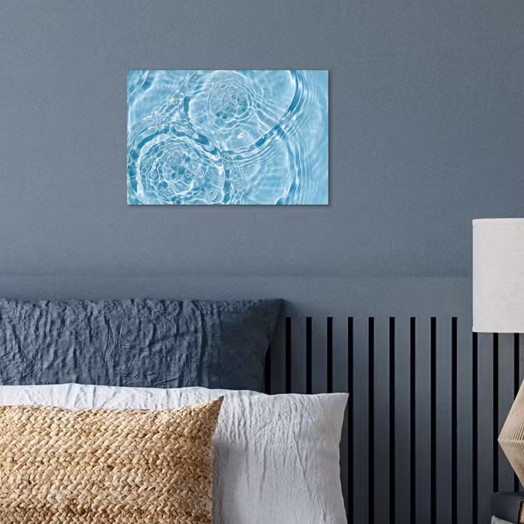 Poster - Water - Blauw - bubbels — 3