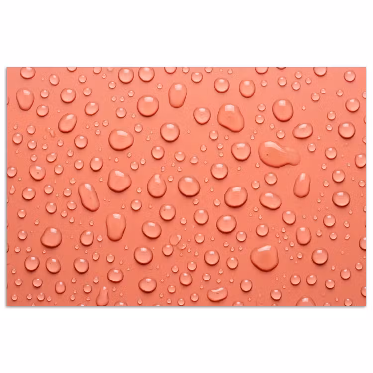 Poster - Water - Druppels - Roze — 1