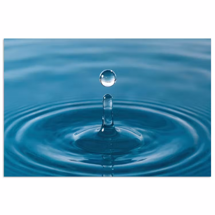 Poster - Waterdruppel - Water - Oppervlakte — 1