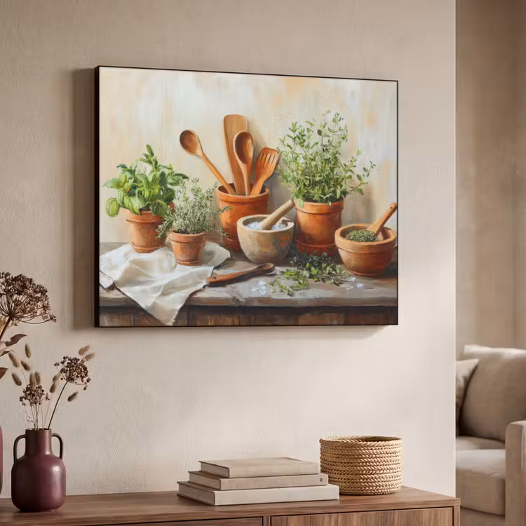 Art Frame - Potten - Kruiden - Hout — 4