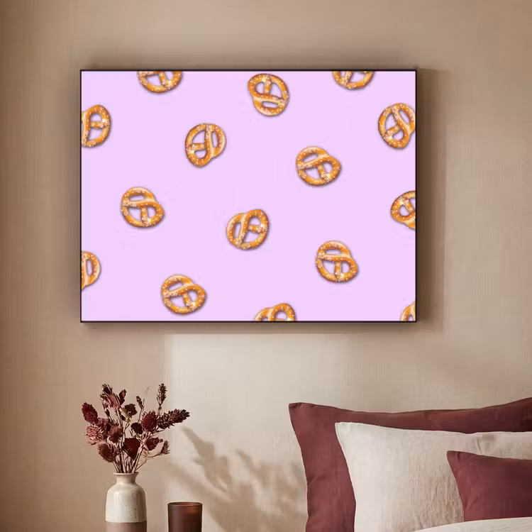 Art Frame - Pretzels - Eten - Paars — 2