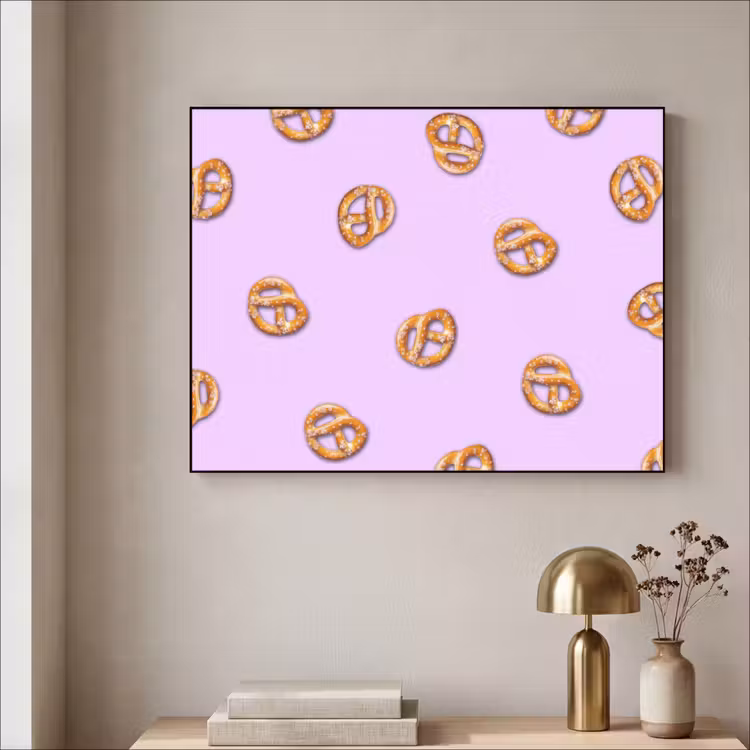 Art Frame - Pretzels - Eten - Paars — 3