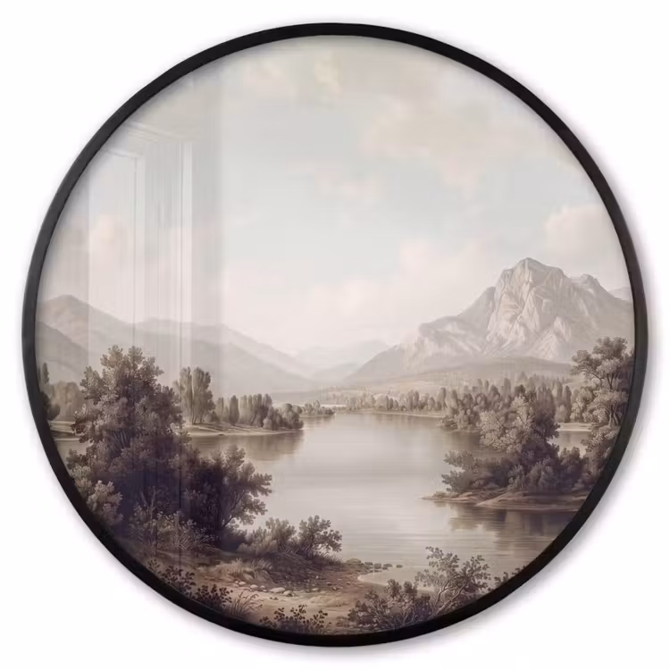 Ronde fotolijst - Klassiek - Landschap - Sereen — 1