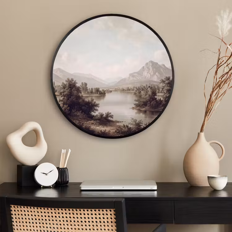 Ronde fotolijst - Klassiek - Landschap - Sereen — 2
