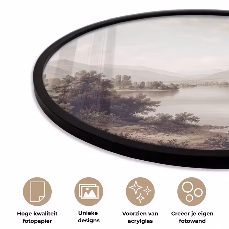 Ronde fotolijst - Klassiek - Landschap - Sereen — 5