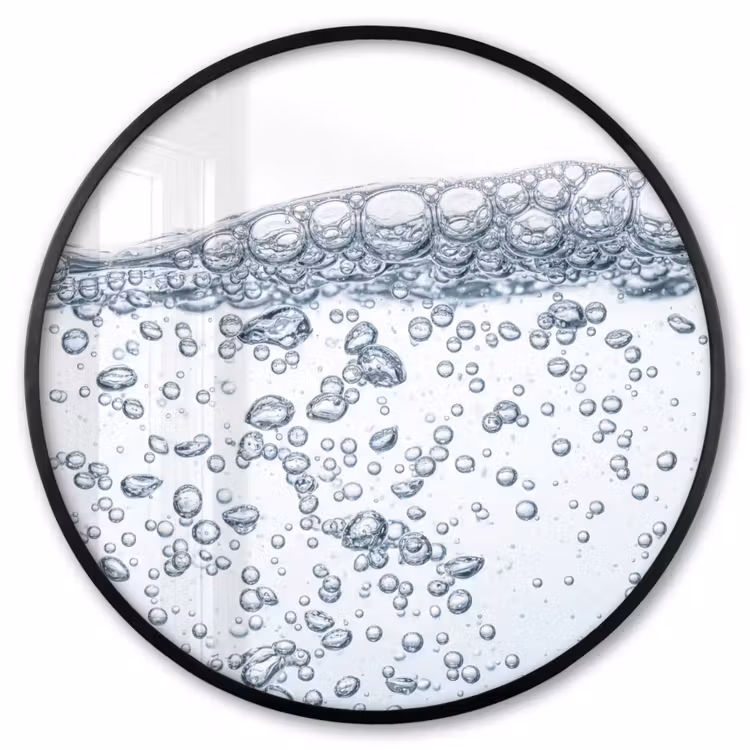 Ronde fotolijst - Luchtbellen - Water - Dynamisch — 1