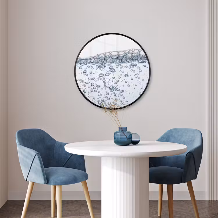 Ronde fotolijst - Luchtbellen - Water - Dynamisch — 3
