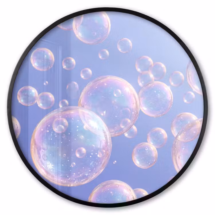 Ronde fotolijst - Pastel - Bubbels - Dromerig — 1