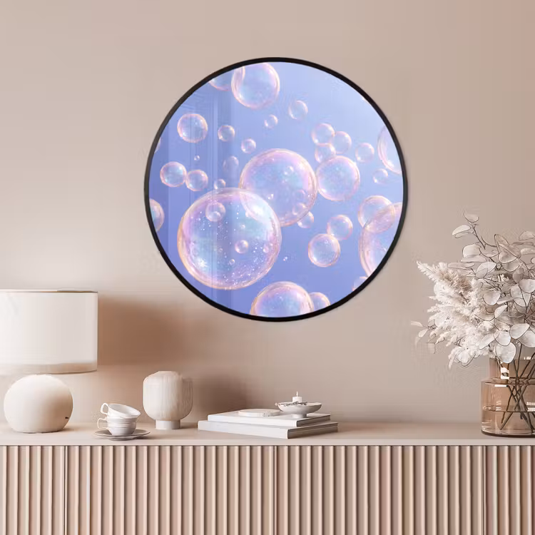 Ronde fotolijst - Pastel - Bubbels - Dromerig — 4