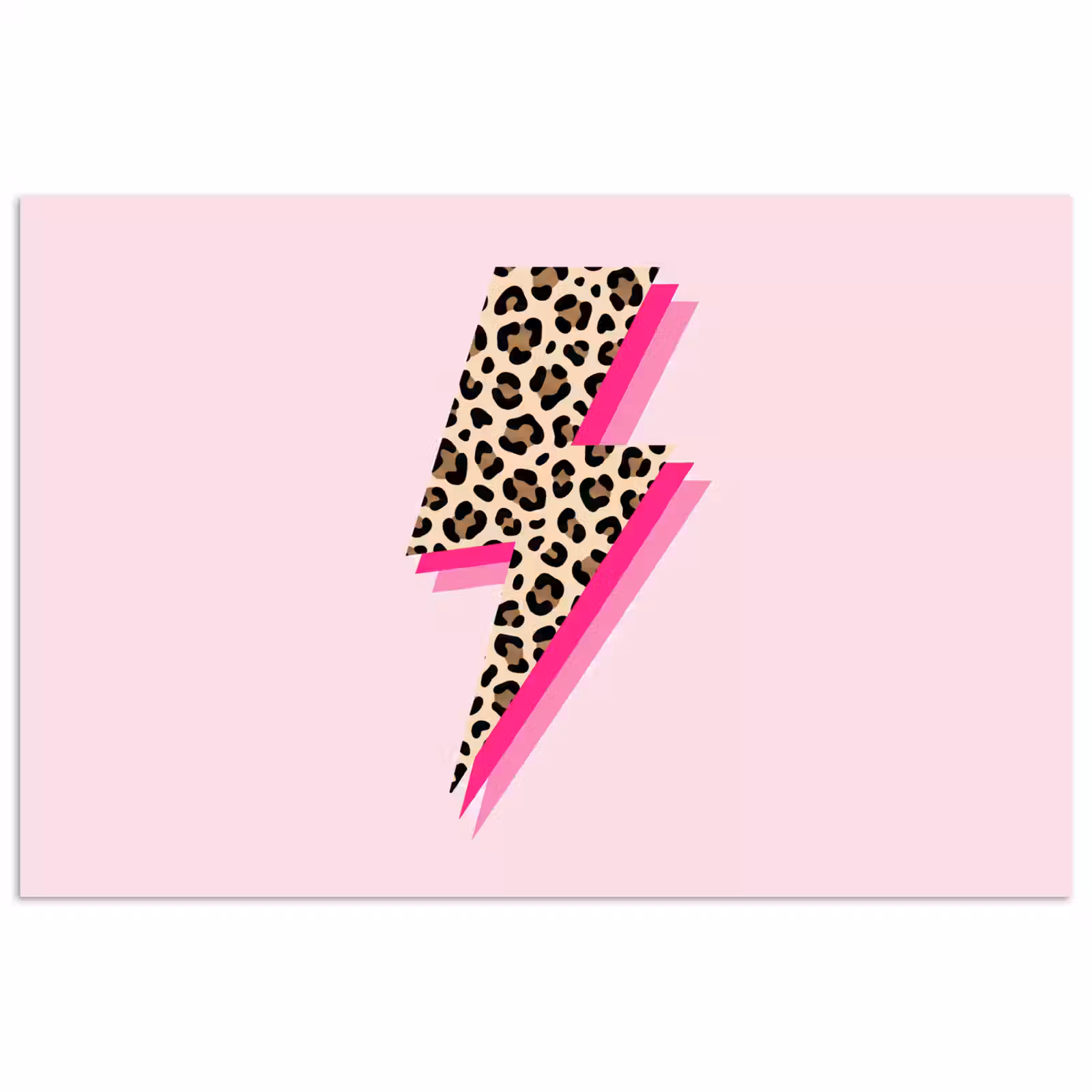 Poster - Stippen - Roze - Bliksem — 1