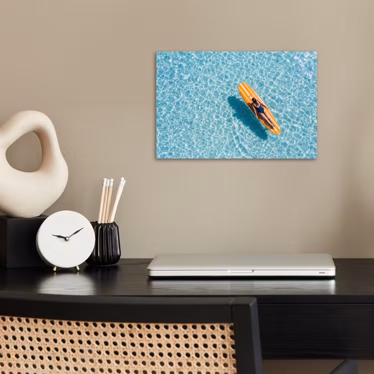Poster - Surfboard - Water - Badpak - Oranje — 2