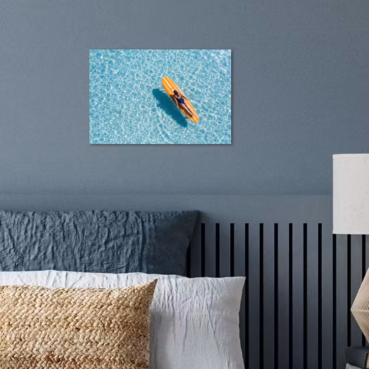 Poster - Surfboard - Water - Badpak - Oranje — 3