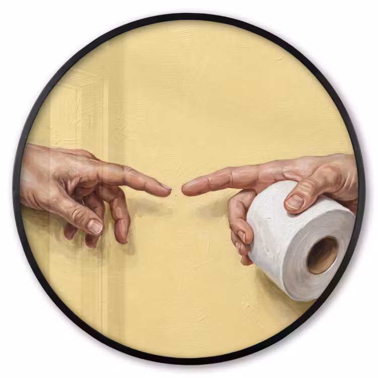 Ronde fotolijst - Klassiek - Kunst - Humor — 1