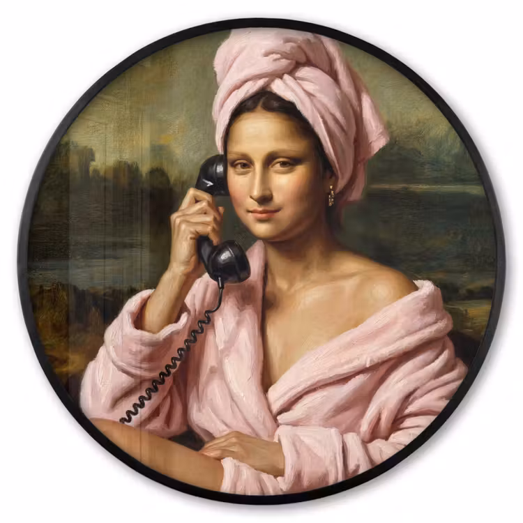 Ronde fotolijst - Mona - Klassiek - Roze — 1