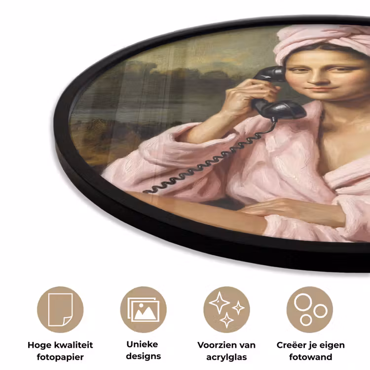 Ronde fotolijst - Mona - Klassiek - Roze — 5