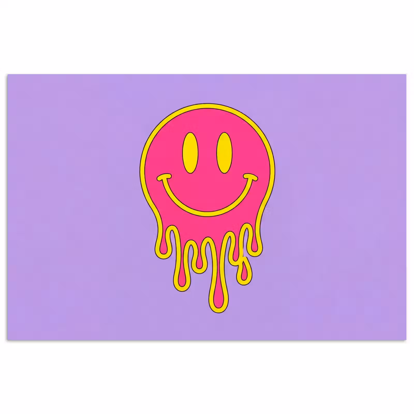 Poster - Smiley - Drip - Neon — 1