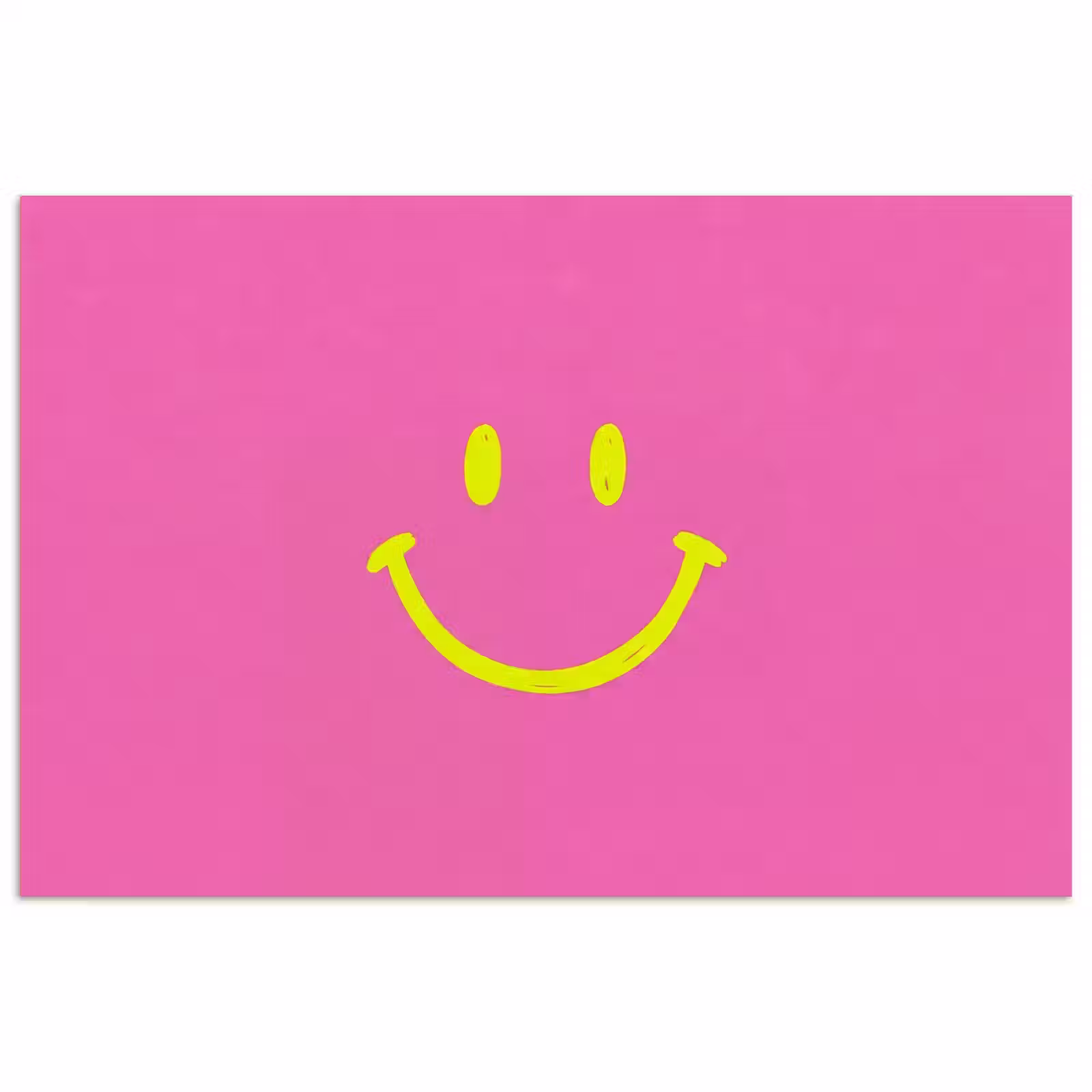Poster - Smiley - Vrolijk - Roze — 1