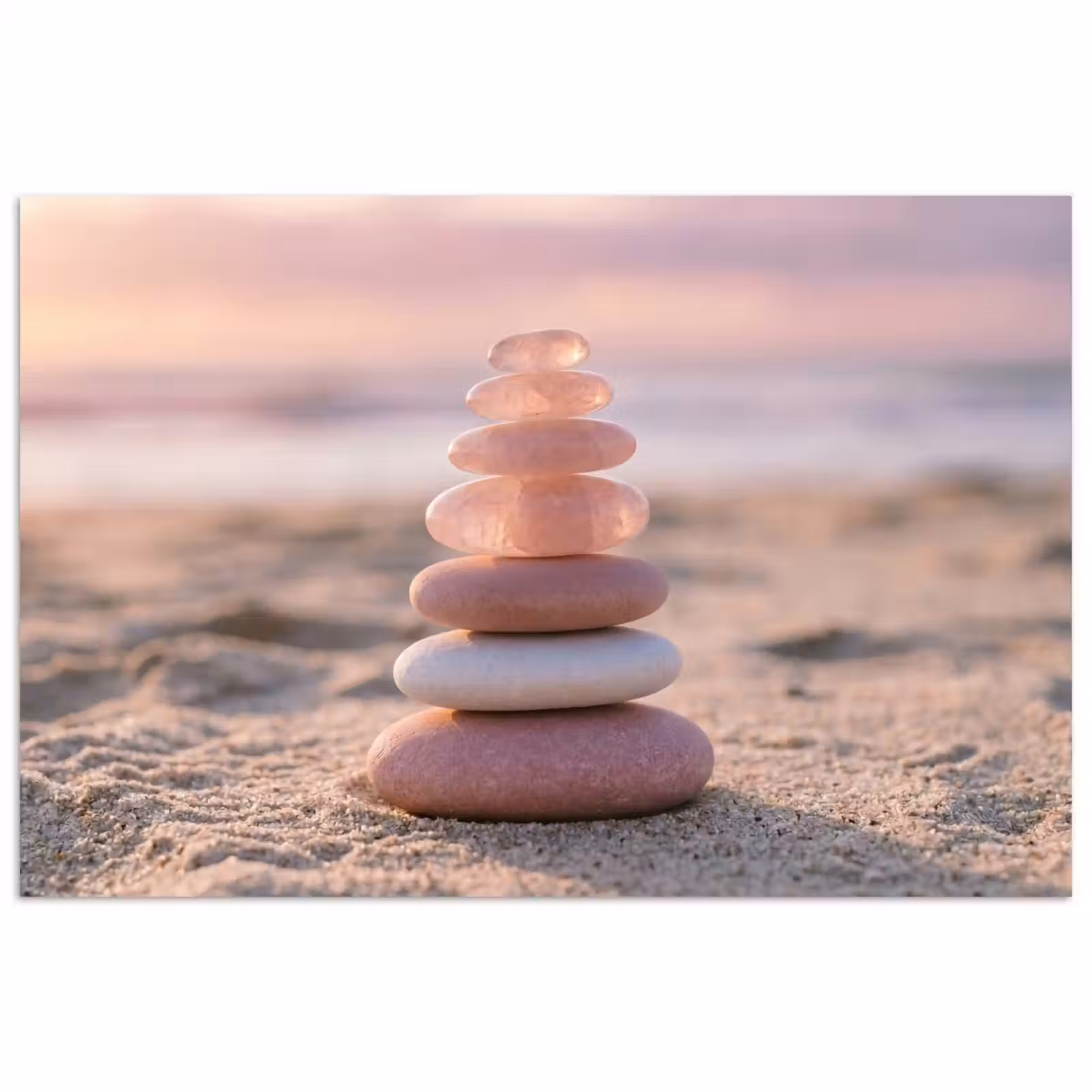 Poster - Stenen - Zand - Roze — 1